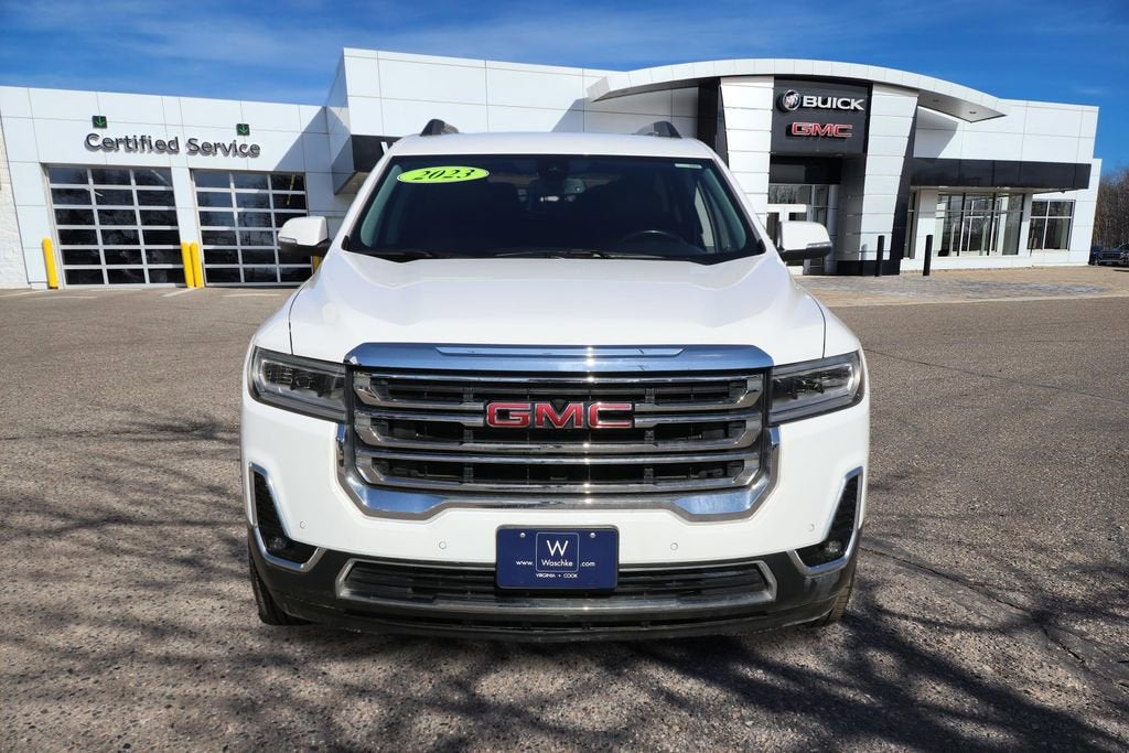 Used 2023 GMC Acadia SLT with VIN 1GKKNUL42PZ125074 for sale in Virginia, Minnesota