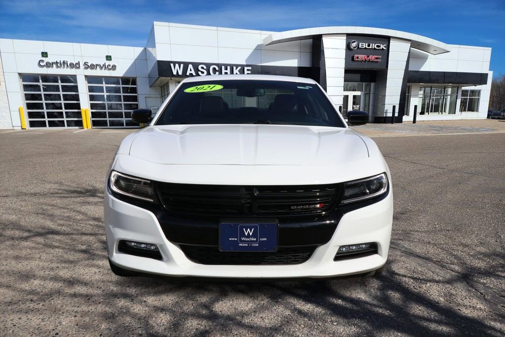 Used 2021 Dodge Charger SXT with VIN 2C3CDXJG2MH595722 for sale in Virginia, Minnesota