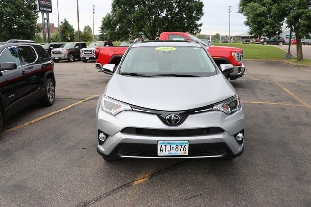 Used 2018 Toyota RAV4 XLE with VIN 2T3RFREV1JW709516 for sale in Virginia, Minnesota