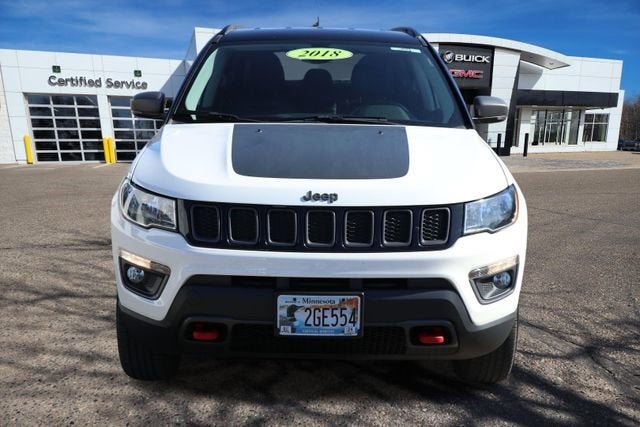 Used 2018 Jeep Compass Trailhawk with VIN 3C4NJDDB6JT234797 for sale in Virginia, Minnesota